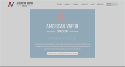 Desktop Screenshot of americanvaporgroup.com