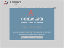 Tablet Screenshot of americanvaporgroup.com